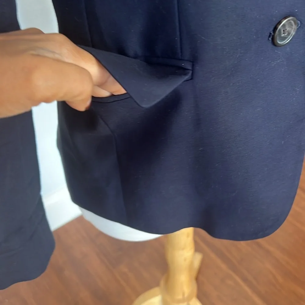J. Crew Super 120's Cotton Academia Classic Blazer Jacket Size 2‎